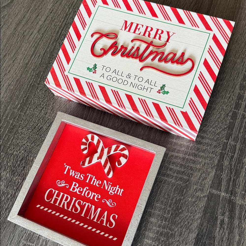 Christmas Decorative Sign Set